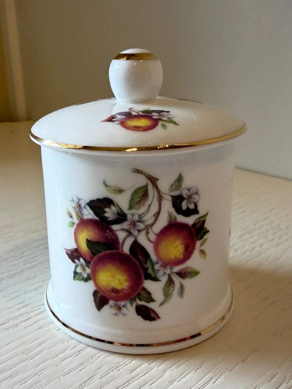 Vintage Fortnum & Mason Peach Blossom Jam / Preserve Jar